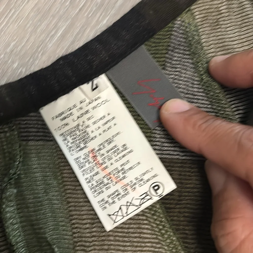 Yohji Yamamoto patch worked wool skirt - Picture 9 of 10